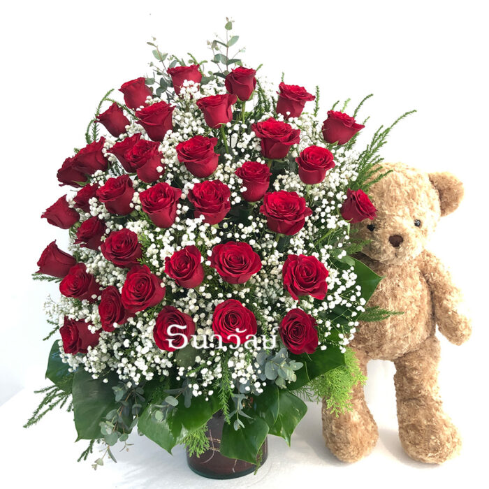 36 red roses