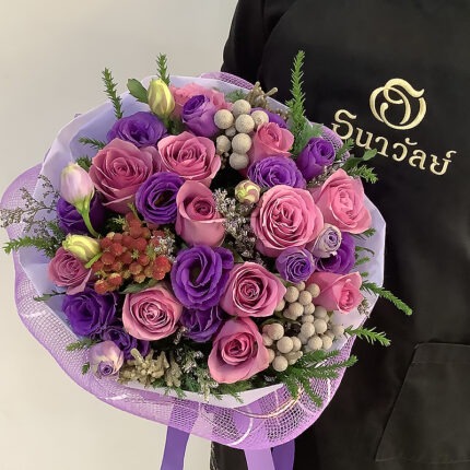 ช่อดอกไม้Purple