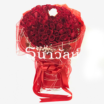 Promotion(25%off)Valentine's day - รักเกิน 100 (Bouquet of 101 roses)